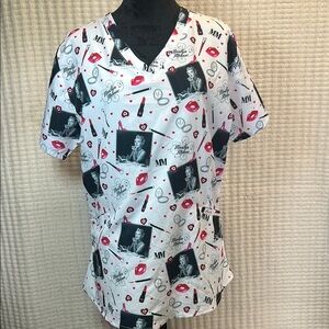 Marilyn Monroe Graphic Relaxed White and Black Tee